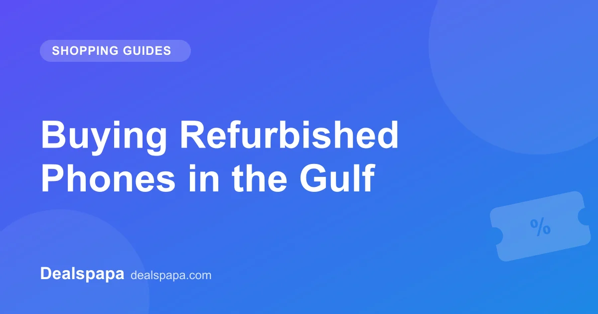 Buying Refurbished Phones in the Gulf - Dealspapa guide cover image